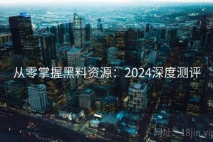 从零掌握黑料资源：2024深度测评