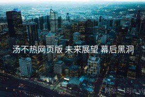 汤不热网页版 未来展望 幕后黑洞