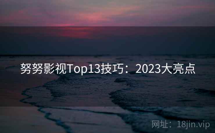 努努影视Top13技巧:2023大亮点 努努影视Top13技巧:2023大亮点