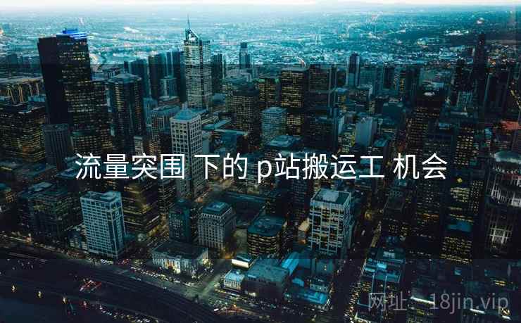 流量突围 下的 p站搬运工 机会 流量突围 下的 p站搬运工 机会